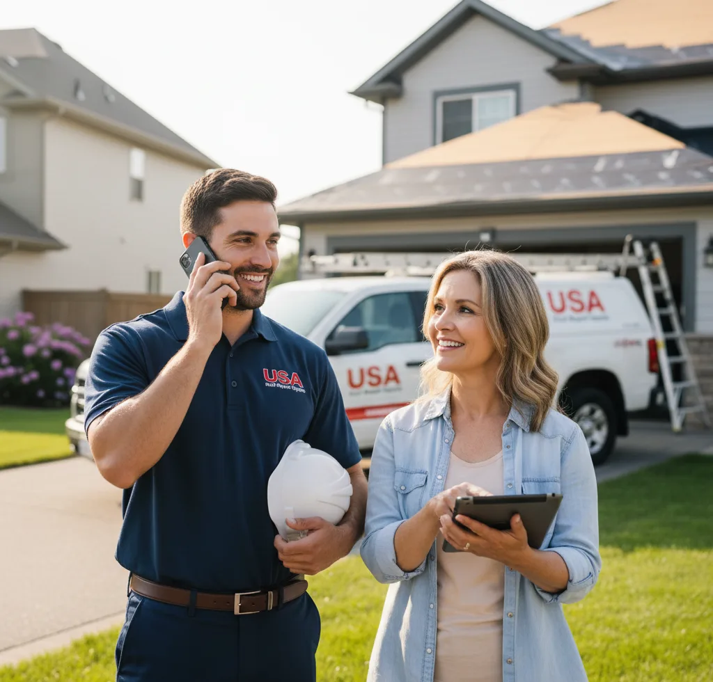 USA Roof Repair Experts customer support in Yorktown